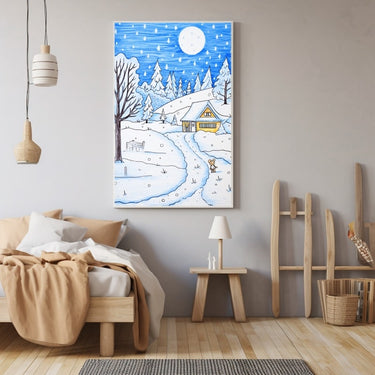 Watercolor Painting Snow